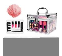 Kit de inicio de maquillaje para principiantes, paquete de maquillaje portátil, vitrinas de cosméticos para adolescentes, viajes, teatro, boda, etc