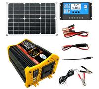 Kit De Inicio De Paneles Solares | De Energía Solar Con Inversor De Corriente De 6000 W Y Paneles | Módulo Fotovoltaico Monocristalino De Alta Eficiencia Para El Hogar, Camping, Barcos, Carava