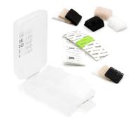 Kit de inicio para ocultar micrófonos de solapa y lavalier debajo de la ropa, reduce el ruido del viento, incluye fundas lav invisibles, cinta lav, cinta adhesiva, funda para accesorios de micrófono