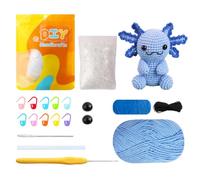 Kit de inicio para principiantes en ganchillo Kit introductorio con tutoriales en vídeo Guía paso a paso Set de animales de ganchillo Kit para principiantes adultos.