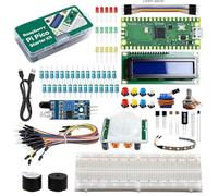 Kit de inicio para Raspberry Pi Pico, microcontrolador, pantalla LCD1602, interfaces Gpio, compatible con micropitón y C/C++, kit de inicio para Raspberry Pi, para electrónica DIY y programación