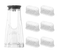 Kit de Inicio Piezas Repuesto Filtro para Keurig 2.0, Transparente Portafiltros Cartucho Máquina de Café con 6 Piezas Cartuchos para K200 K250 K-Compact K-Duo