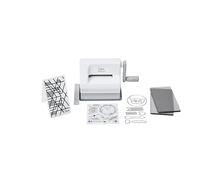 Kit de inicio Sizzix Sidekick, mini máquina troqueladora manual, blanco y gris