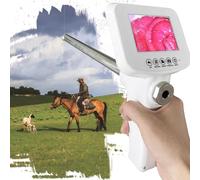 Kit de inseminación artificial veterinaria con endoscopio visual de 15 MP para cría de vacas, pistola de IA de esperma para uso profesional