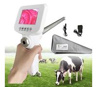 Kit de inseminación visual para ganado, pantalla de 3.5 pulgadas, 15 millones de píxeles, función de masaje por vibración, sonda de acero inoxidable