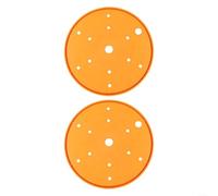 Kit de inserción de drenaje de 2 piezas para macetas redondas para mejorar la liberación de agua y reducir la dependencia del suelo en jardinería (naranja)