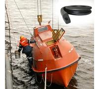 Kit de inserción de riel de goma flexible para moldura de barco, tira de protección universal para guardabarros de muelle cortable para bordes y acoplamiento del casco