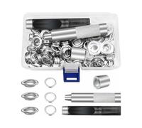Kit de insertos de anillo de 12 mm, ojales metálicos, 100 piezas, para reparación de carpas de lona,