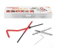 Kit de Insertos Roscados M4 para Reparación de Roscas - 25 Piezas, Insertos Hexagonales de Acero para Metal (Hierro, Aluminio), con Caja de Plástico