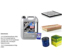 KIT DE INSPECCIÓN FILTRO LIQUI MOLY ACEITE 5L 5W-30 para Citroën Xsara N1 2.0