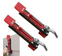 Kit de instalación de aluminio con sistema de fijación - Accesorios de medición de ángulo ajustable y regla de colocación de superposición para profesionales, principiantes y Bri