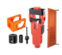 Kit de instalación de bloqueo de puerta - Kit de instalación de perilla de puerta | Puertas bloquean kits de perforación | Guía de sierra de agujero | Plantilla de cincel | DOORS INSTALLATîon