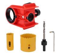 KIT DE INSTALACIÓN DE CERRADURA DE PUERTA GUÍA DE FÁCIL PERFORACIÓN PARA PUERTAS DE MADERA METÁLICAS