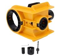 Kit de instalación de cerradura de puerta, sierra perforadora de acero al carbono y plantilla de guía de ABS para puerta de madera de 1 3/8 a 1 3/4 pulgadas de espesor, color