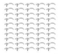 Kit de instalación de clips de montaje de luz de tira, soportes de fijación laterales con tornillos, para barra de luz LED 3528 5050 5630 (100 piezas)