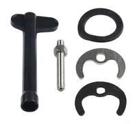 Kit de instalación de grifo de acero inoxidable y ABS con perno roscado de 60 mm, junta de goma hexagonal de plástico y juego de arandelas de metal