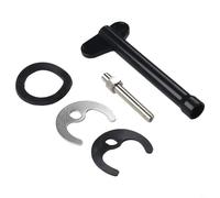 Kit de instalación de grifo para grifos de lavabo de cocina, juego de fijación de goma ABS de acero inoxidable con llave hexagonal, perno, arandelas, placa de montaje