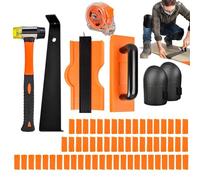 Kit de Instalación de Suelo Laminado,Set de Bloque de Golpeo con Mazo | Kit de Instalación de Suelos Laminados de Madera - para Taller Hogar Rodapié Tabla Proyecto Preparación Subsuelo Subbase Madera