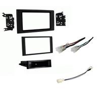 Kit de instalación estéreo de coche doble o individual DIN, arnés de cables y adaptador de antena de recepción de radio AM/FM, sin vehículos de amplificador externo de fábrica: hecho para Toyota