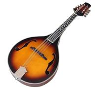 Kit de instrumentos de mandolina Mandolina De 8 Cuerdas De Alto Brillo Instrumento Melódico Clásico Mandolina De Estilo A Para Principiantes Y Adultos(No EQ 1)