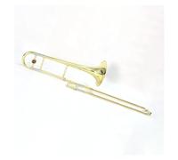 Kit De Instrumentos De Trombón De Tono Bb Con Cuerpo Lacado En Oro Y Latón Amarillo Con Accesorios Y Estuche Trombón Para Principiantes