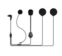 Kit de intercomunicación Fodsports con auricular y micrófono para casco de motocicleta FX6, intercomunicador