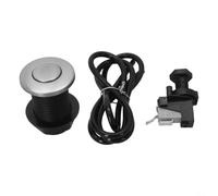 Kit de interruptor de aire para eliminación de basura y bañeras calientes, botón de acero inoxidable con manguera de aire impermeable, juego de interruptor de control de spa, repuesto de activador de