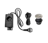 Kit De Interruptor De Aire Superior Del Fregadero Botón Pulsador De Eliminación De Basura Con Manguera De Aire Pieza De Eliminación De Basura Del Fregadero Del Interruptor(Single European plug)