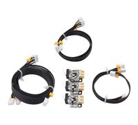 Kit de interruptor de límite con cables de motor paso a paso X Y Z para Ender 3 3s y para impresoras 3D Cr-10, incluyendo tres sensores de parada final normalmente abiertos, color negro