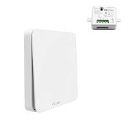 Kit de Interruptor de Luces Inalámbricas, LoraTap Mando a Distancia Sin Batería, 2500W Receptor de Relevo, Control Remoto Hasta 200m para Casa Iluminación y Electrodomésticos