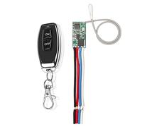 Kit de interruptor de luz inalámbrico, interruptor de control remoto, transmisor RF de 433 MHz y receptor, cierre momentáneo