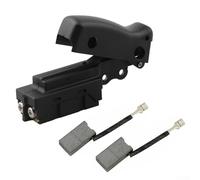 Kit de interruptor de repuesto y escobillas de carbón para sierra ingletadora DW708 modelos 3 y 4, números de pieza 153609-00/381028-02, juego de 3 piezas