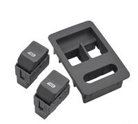 Kit de interruptor de ventana eléctrica, 1 panel 2 botones, 6X0959855B 6N2 6X1, controles eléctricos para ventanas, material ABS, para asiento polo para arosa para ibiza 1997-2005 (negro)