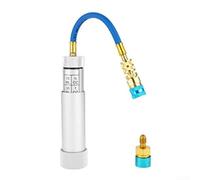 Kit de inyector de aceite de CA, para R134A y R1234YF, con 3 componentes principales, cilindro de aceite, conector rápido de válvula de retención y un núcleo interno roscado SAE de 1/4