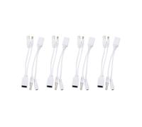 Kit de Inyector y Divisor de Adaptador PoE de Alimentación A Través de Ethernet Pasivo de 4 Piezas de 5 V, 12 V, 24 V y 48 V