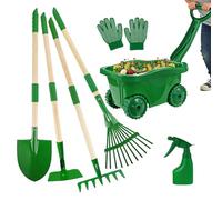 Kit de jardinería Infantil,Divertido Juego de jardín de imitación | Set de Herramientas para niños | para Patio Trasero, Playa, Pascua, Cumpleaños, Navidad, Año Nuevo, Escuela, Niños