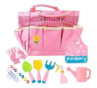 Kit De Jardinería Para Niños, Divertido Y Educativo, 1 Juego, Juego De Jardinería Con Cesta De Metal, Herramientas De Jardín Para Niños, Herramienta De Aprendizaje STEM, Para Habilidades Infantiles En