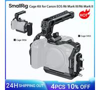 Kit de jaula básica SmallRig R6 Mark III / R6 Mark II para Canon EOS R6 Mark III / R6 Mark II con abrazadera de Cable, mango superior-5955/5956 5955