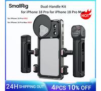 Kit de jaula con doble asa de SmallRig para iPhone 18 Pro / Pro Max, con asa giratoria de control inteligente para la placa trasera del filtro SR-MicroSlide de 67 mm. 6902 18 Pro