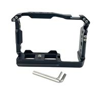 Kit de jaula de cámara de aluminio profesional integrado con zapata fría QDs interfaces correas agujeros para equipos de cámara profesionales ZV-E10 II con pin de localización