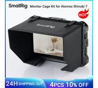 Kit de jaula de monitor SmallRig para Atomos Shinobi 7, kit de jaula con abrazadera de cable, riel NATO incorporado y parasol -3456 3456