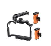 Kit De Jaula For Cámara, Compatible con Panasonic GH7 GH6, Estabilizador, Marco Protector, Cardán, Compatible con Arri, Tornillo De Ubicación, Mango De Madera.(GH7 GH6 Cage Kit4)