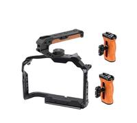 Kit De Jaula For Cámara, Compatible con Panasonic GH7 GH6, Estabilizador, Marco Protector, Cardán, Compatible con Arri, Tornillo De Ubicación, Mango De Madera.(GH7 GH6 Full Kit)