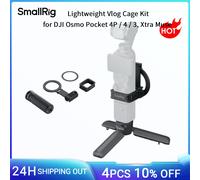 Kit de Jaula Ligera SmallRig para Vlog para DJI Osmo Pocket 4P / 4 / 3, Xtra Muse con Soporte de Montaje, Adaptador de Anillo Metálico y Trípode -6864