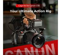 Jaula de cámara SmallRig C50 para Canon EOS C50 w Abrazadera de cable de riel NATO Compatibilidad modular con mango superior XLR original de Canon Cage Kit 5658