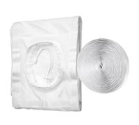 Kit de joint de porte coulissante, kit de ventilation AC - Réglable à double tuyau scellé - Kits d'isolatioffort: ouvrez la porte coulissante de la largeur souhaitée, fixez le tissu d'étn d'étn