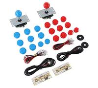 Kit de Juego de Bricolaje Resistente para 2 Jugadores, Juego de Botones de Joystick USB para una Experiencia de, Adecuado para Reuniones de Amigos (#1)