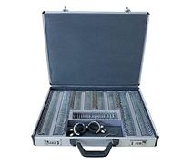 Kit de Juego de Lentes de Prueba ópticas, Caja de optometría de Lentes de optometría de Metal, Estuche de Aluminio con Borde de Metal, Equipo de Lentes de Prueba con Estuche