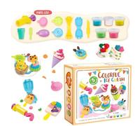 Kit de juego de | Pretendiendo herramientas de cocina | Waffle Pizza Burger Maker con moldes y accesorios para juegos creativos | set para Arcilla Arte Imaginación Navidad e