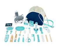 Kit de Juguetes médicos para niños - Juguete Educativo de 25 Piezas para niños pequeños para orientación Profesional | Maletín médico Completo con Estetoscopio para y niñas, Regalo de cumpleaños